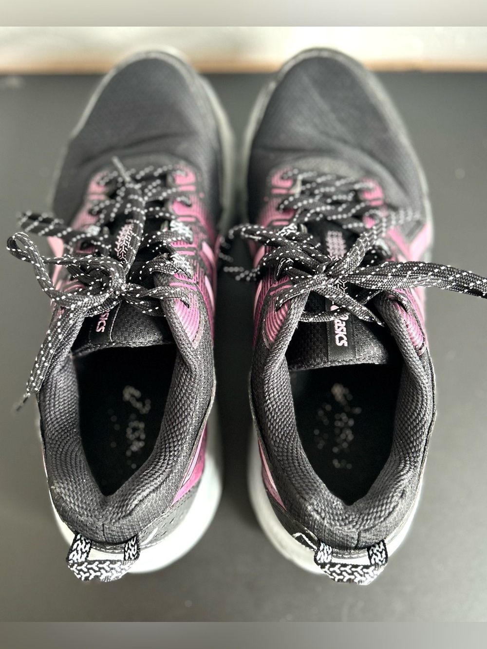 Asics Women's Size 8 Wide Black & Pink Athletic Trail Running/Hiking Sneakers - Picture 5 of 7